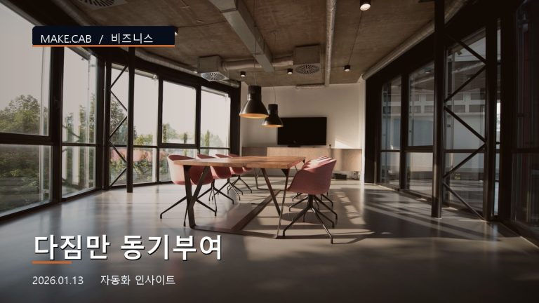 다짐만 동기부여