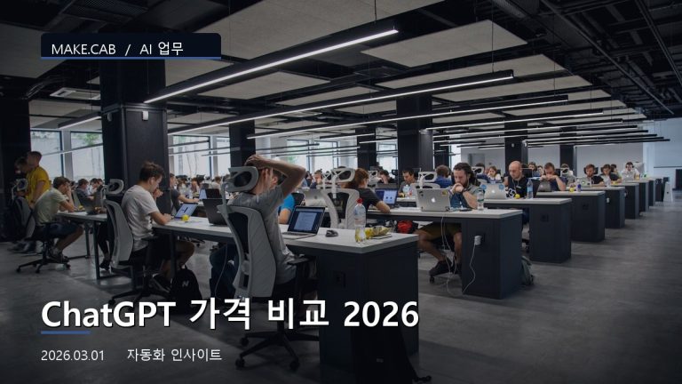 ChatGPT 가격 비교 2026