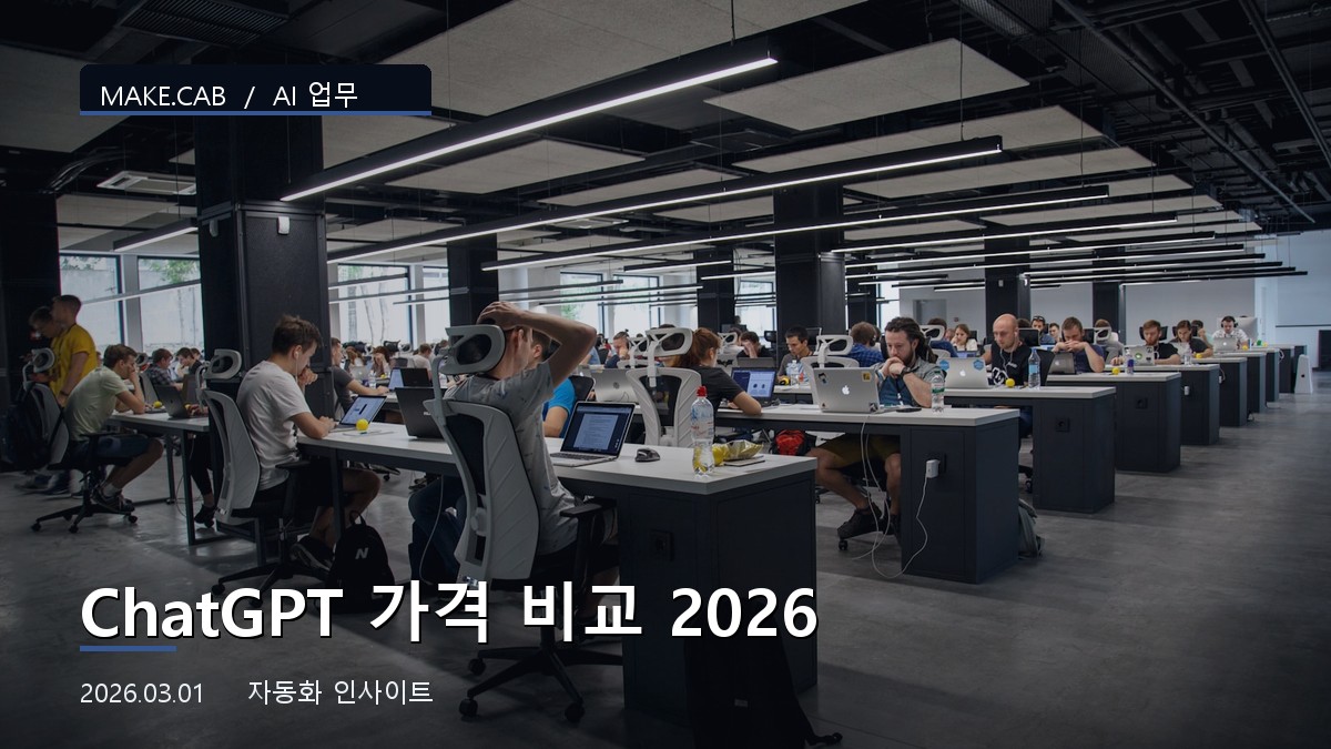 ChatGPT 가격 비교 2026