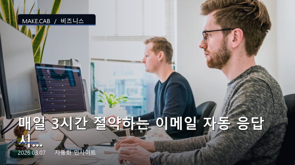 매일 3시간 절약하는 이메일 자동 응답 시스템 만들기