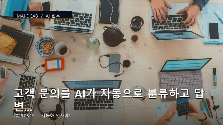 고객 문의를 AI가 자동으로 분류하고 답변하는 방법
