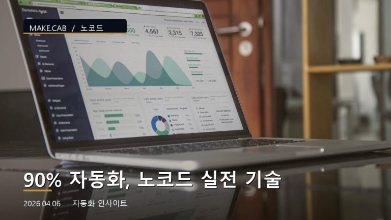 90% 자동화, 노코드 실전 기술