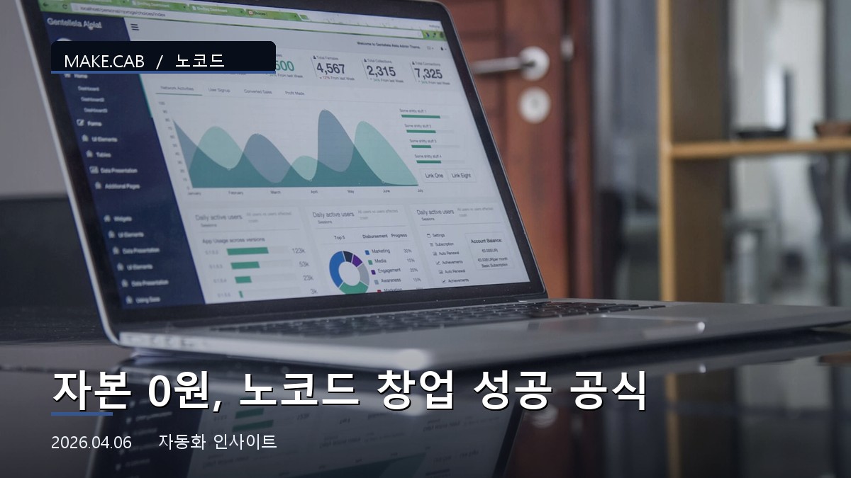 자본 0원, 노코드 창업 성공 공식