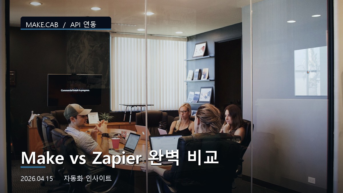 Make vs Zapier 완벽 비교